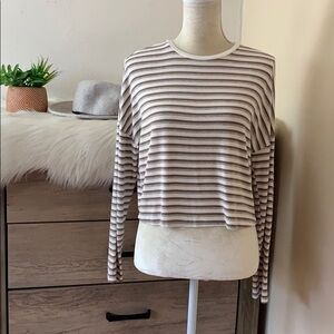 garage • striped ribbed long sleeve tee